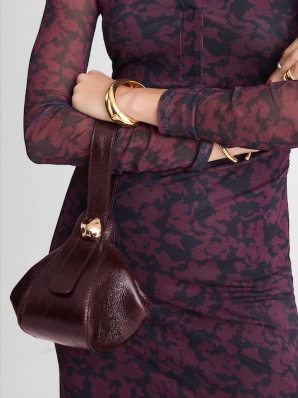 Madewell Burgundy Leather Bag